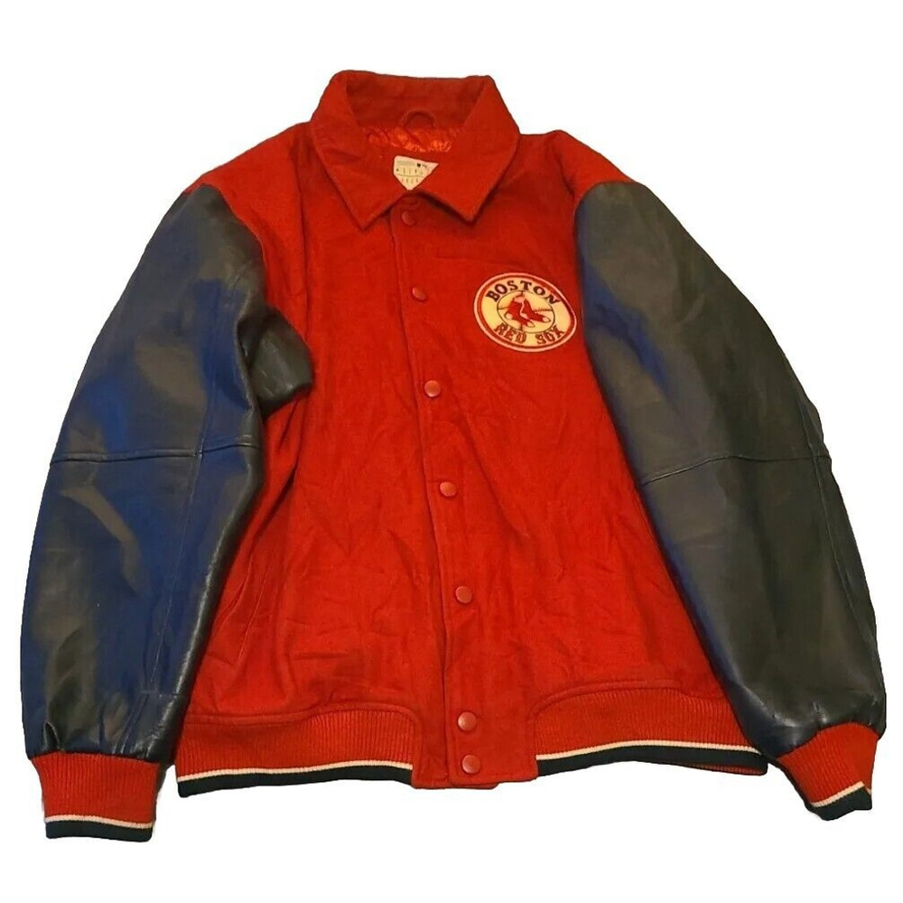 Boston Red Sox Letterman Jacket Size XL Genuine MLB Merchandise Varsity VTG